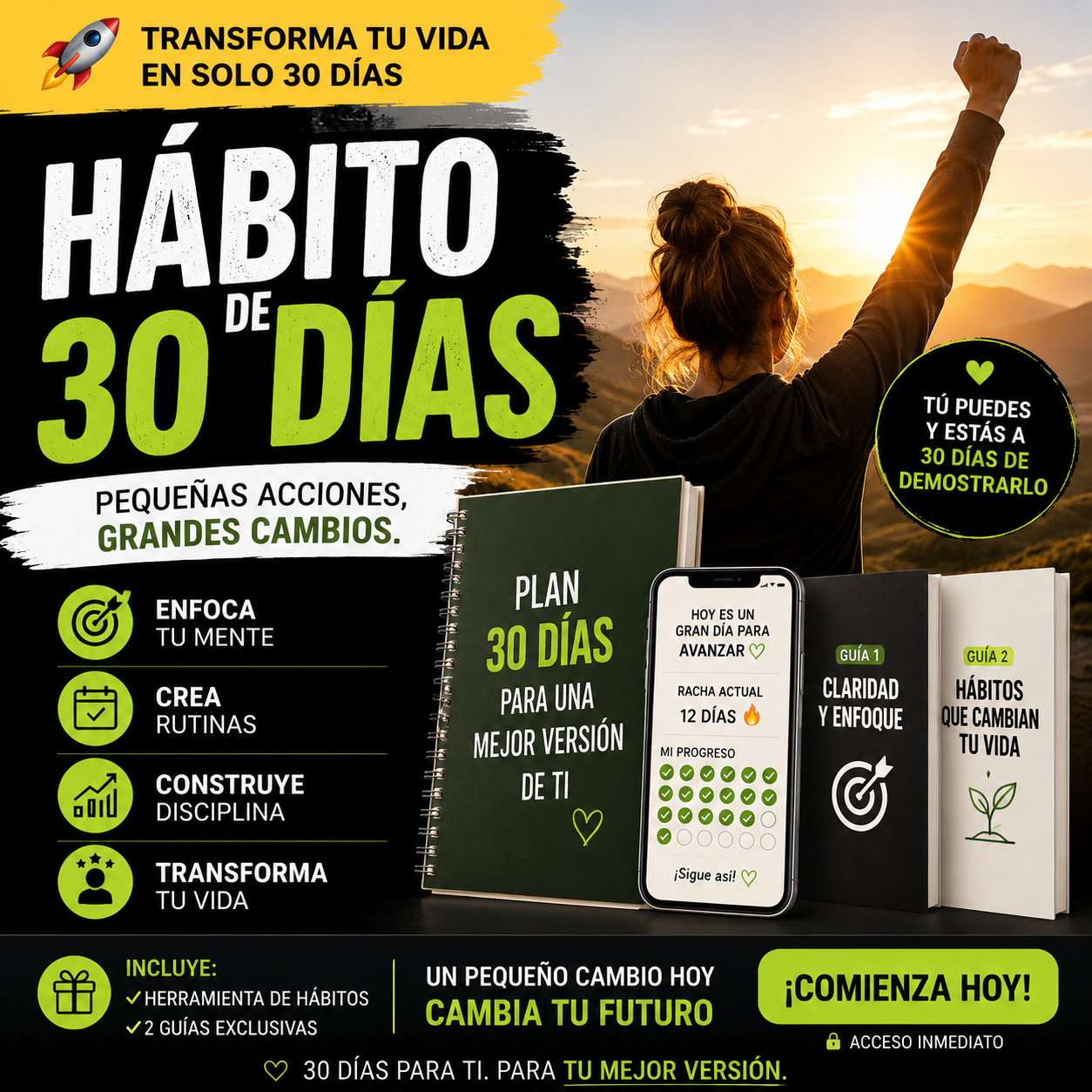 Plan de 30 Días para Cambiar un Hábito — Personalizado con IA 🌱